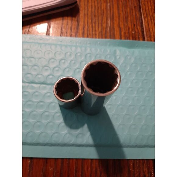 Vintage Craftsman Lot 2 5/8" 12 Point 3/8" Drive Shallow Deep Well Sockets Tools - Picture 3 of 4